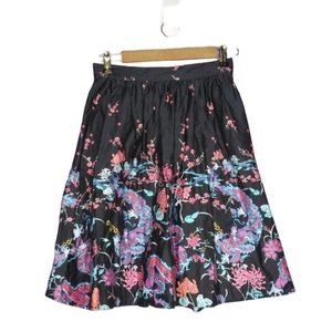 ModCloth  Navy dragon cherry blossom skirt size Medium